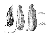 view M0011100: Flint instruments from the Old Stone Age: the back