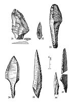 view M0011102: Flint instruments from the Old Stone Age: the tang