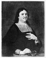 view M0012068: Reproduction of a portrait of Henry Oldenburg (circa 1618-1677), also known as Heinrich Oldenburg or Oldenbourg, German theologian, diplomat, and natural philosopher