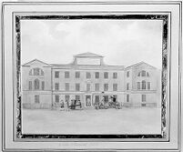 view M0011622: "John Hunter's Exit", from Foot: <i>The Life of John Hunter</i>, 1794