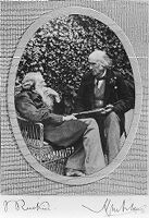view M0012520: Sir Henry Wentworth Acland and Ruskin at Brentwood, 1893