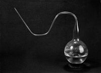 view M0012521: Swan-necked flask used by Pasteur