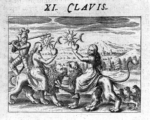 M0012404: Illustration of the 'Eleventh Key of Basil Valentine'
