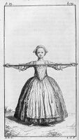 view M0012604: Illustration of a child demonstrating an orthapaedic posture exercise