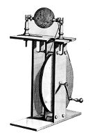 view M0012622: Illustration of an electrostatic machine designed by Francis Hauksbee
