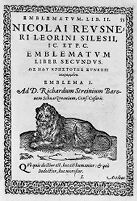 view M0012117: Reproduction of page 55, with illustration, from Nikolaus Reusner's Emblemata Nicolai Reusneri ic. partim ethica, et physica : partim vero historica, ac hieroglyphica, sed ad virtutis, morumque doctrinam omnia ingeniose traducta, 1581