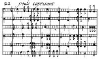 view M0012179: Reproduction of figure 22 from François-Nicolas Marquet's Nouvelle méthode facile et curieuse, pour connoitre le pouls par les notes de la musique, 1769