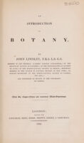 view An introduction to botany / By John Lindley.