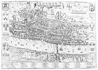 view M0012961: Illustrated map of the City of London.