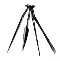 view M0013419: Set of four toilet instruments on a ring found at Ur.