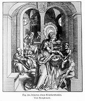 view M0013207: Illustration of an interior of a hospital