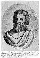 view M0013562: Portrait of Arnaldus de Villa Nova (c.1240–1311)