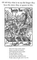 view M0013805: An old man, from Brant: <i>The ship of fools</i>, 1874