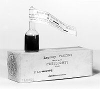 view M0013159: Vial of leprosy vaccine