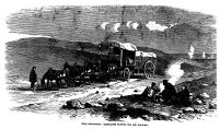 view M0013247: Illustration of an ambulance waiting for the wounded at Sebastopol.