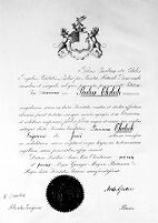 view M0013456: Diploma of a foreign member of the Royal Society awarded to Paul Ehrlich