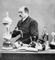 view M0013294: Emil von Behring at work in his laboratory