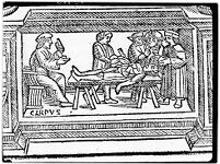 view M0013913: Anatomical dissection by prosecutor with lecturer sitting apart, 1522