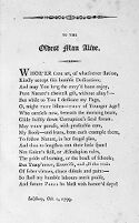 view M0013798: Easton: <i>Human Longevity</i>, 1799: dedicatory poem