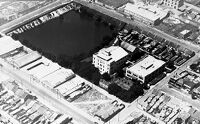 view M0013066: Aerial and exterior views of the Wellcome chemical works in Sydney and Tuckahoe