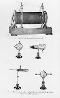view M0013190/M0013191: Apparatus illustrations from <i>Eine neue art von Strahlen</i>, 1895