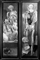 view M0013398: Oil paintings showing cross sections of the human body