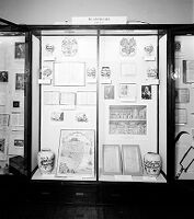 view M0013009: View of Queen Anne section in Medicine under three Queens exhibition, 1953