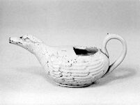 view M0013906: Feeding bottle, in the form of a duck, early 19th century