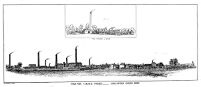 view M0014185: Coal Tar Colour Works at Greenford, London, in 1858 and 1873