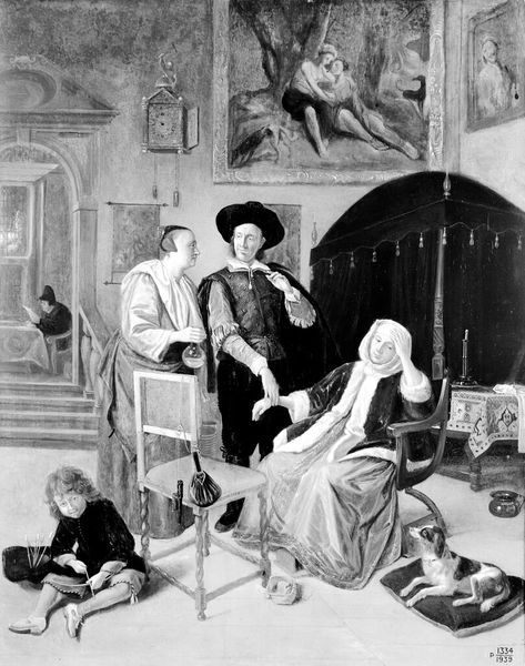 M0013916: A physician taking the pulse