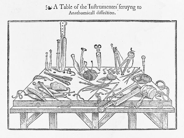 M0012911: Illustration of instruments for dissection
