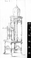 view M0012971: Illustration of Hauksbee's air pump
