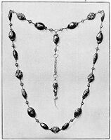 view M0013416: Necklace with toothpick as pendant.
