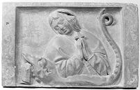 view M0014124: Panel showing Saint Margaret of Antioch (also known as Margaret the Virgin)