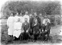 view M0013271: Photograph of Paul Ehrlich and his co-workers and assistants