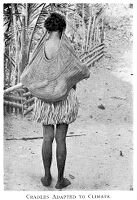 view M0013690: Child being carried on a woman's back in a net cradle, Hall Sound, New Guinea