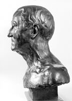 view M0013090: Bust of Henry Wellcome