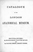 view M0013915: Catalogue of the London Anatomical Museum: title page