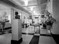 view M0013107: West end view of the Wellcome Centenary Exhibition, 1953
