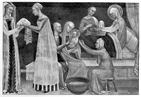 view M0013514: Painting of the virgin birth