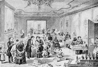 view M0013614: A ward in the drawing of no. 49 Great Ormond Street, 1852