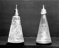 view M0013728: Glass feeding bottles, 18th-19th century