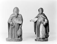 view M0014123: Two statues of Saint Anthony