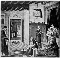 view M0013520: Painting of the virgin birth
