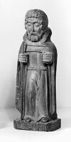 view M0014067: Statue of Saint Houarniaule (also known as Saint Herve) / M0014068: Statue of Saint Apollonia (3rd century) / M0014069: Statue of Saint Giles