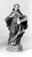 view M0014073: Statue of an unidentified saint / M0014074: Statue of Saint Zita / M0014075: Statue of Saint Fiacre of Breuil