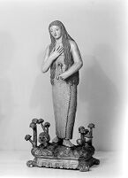view M0014063: Statue of Saint Mary Magdalene / M0014064: Statue of Saint Sebastian