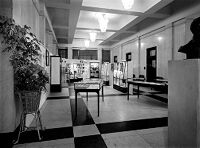view M0013106: West end view of the Wellcome Centenary Exhibition, 1953