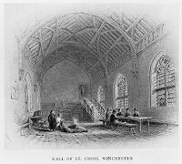 view M0013558: Hospital of St. Cross, Winchester, from Clay: <i>The medieval hospitals of England</i>