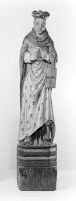 view M0014116: Statue of Saint Antonius of Florence / M0014117: Statue of Saint Eligius (also Eloi)
